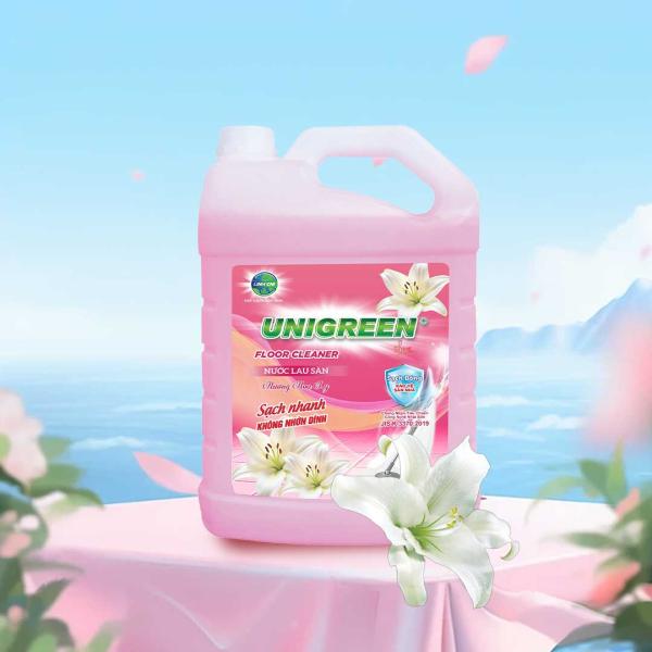 Nước lau sàn Uni Green 3600ml - Hương Hoa Ly